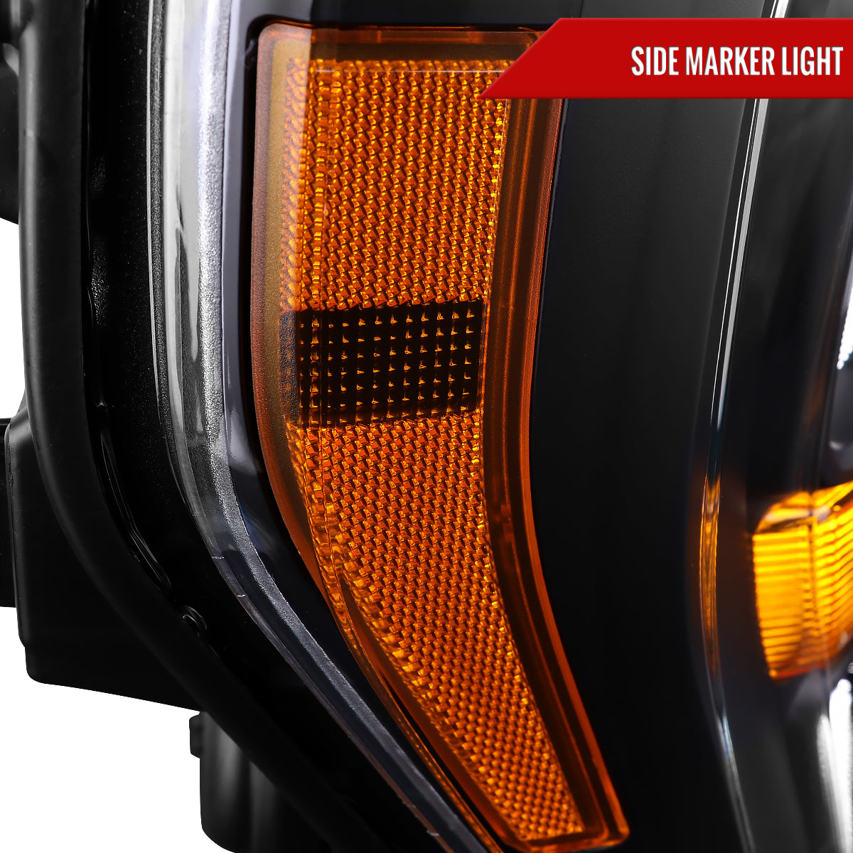 2021-2023 Ford F-150  Factory Style Headlight (Matte Black Housing / Clear Lens ) - Passenger Side Only