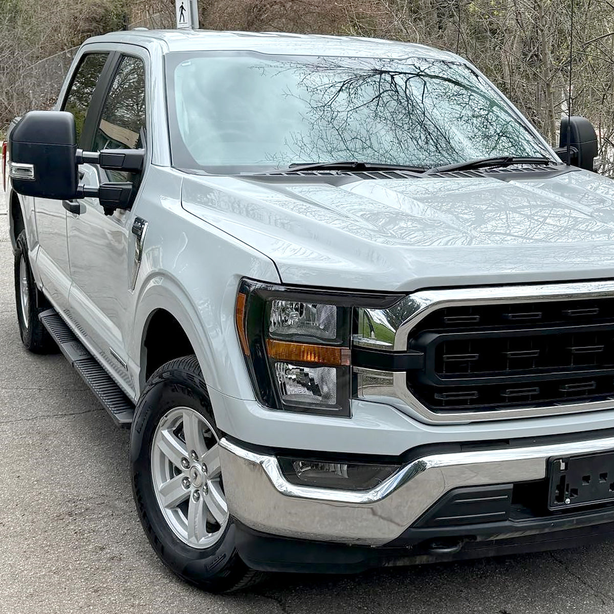 2021-2023 Ford F-150  Factory Style Headlight (Matte Black Housing / Clear Lens ) - Passenger Side Only