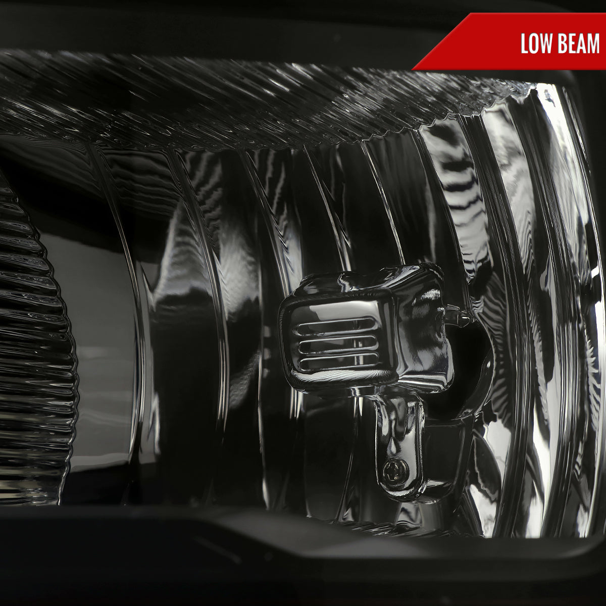 2021-2023 Ford F-150  Factory Style Headlight (Black Housing / Smoked Lens )