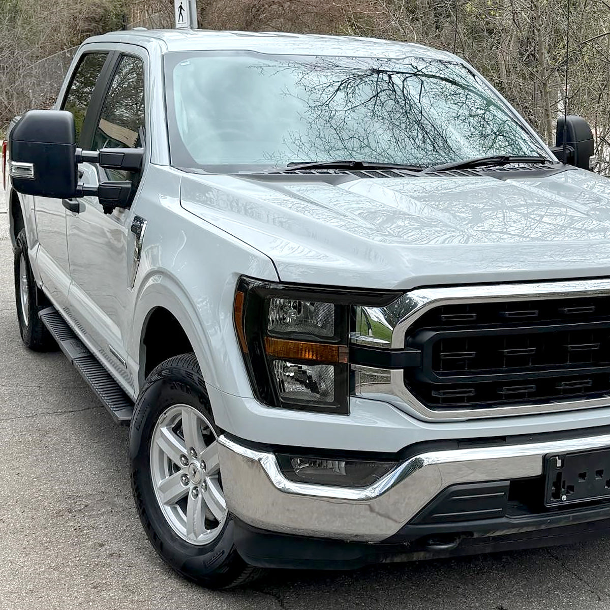 2021-2023 Ford F-150  Factory Style Headlight (Black Housing / Smoked Lens )