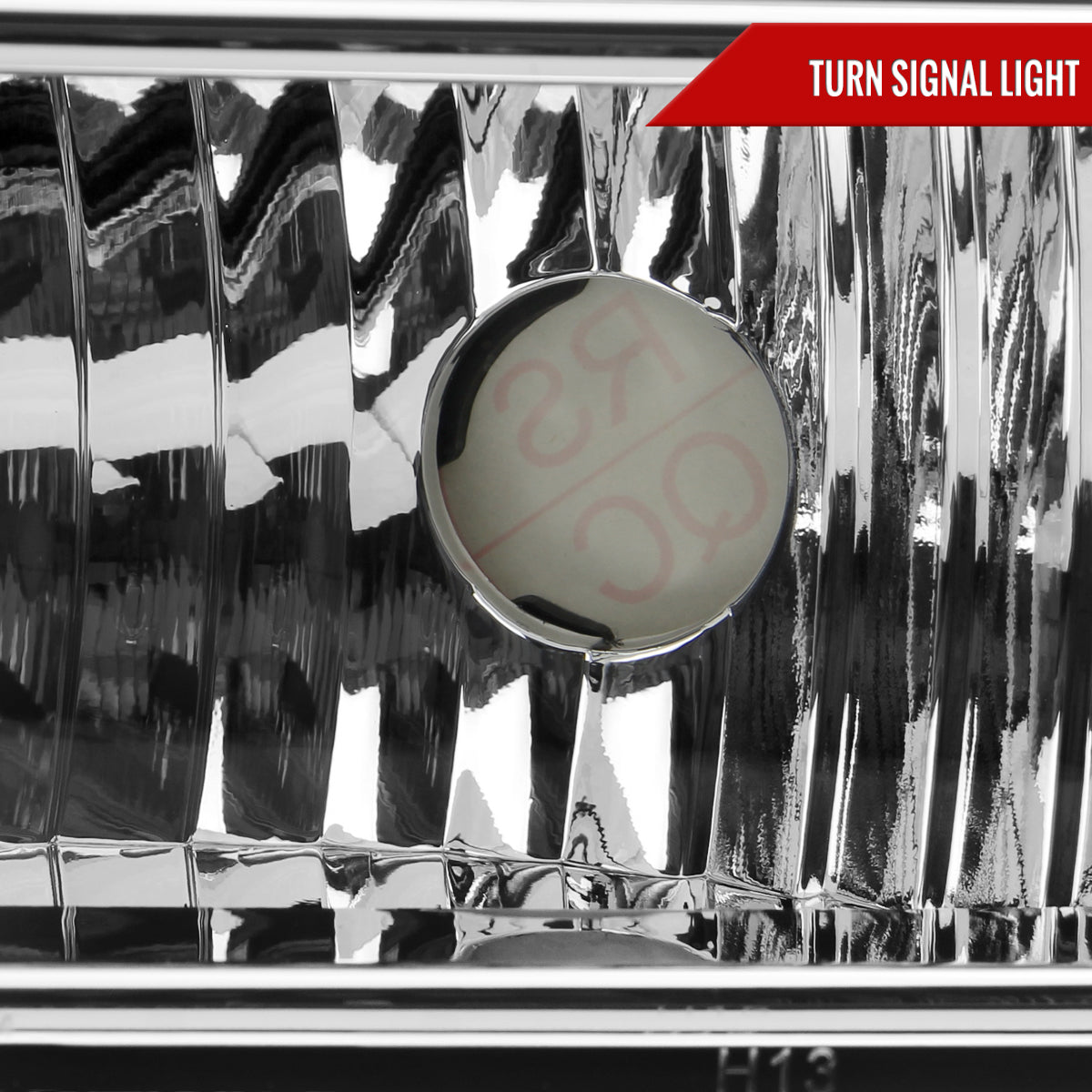 2005-2007 Ford F-250/F-350/F-450/F-550/Excursion Crystal Headlights w/ SMD LED Light Strip (Chrome Housing/Clear Lens)