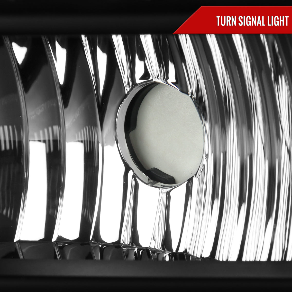 2005-2007 Ford F-250/F-350/F-450/F-550/Excursion Crystal Headlights (Matte Black Housing/Clear Lens)