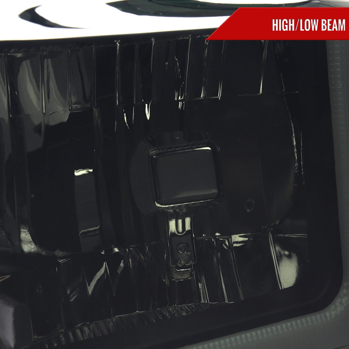 2008-2010 Ford F-250/F-350/F-450/F-550 Super Duty LED Sequential Signal Factory Style Headlights (Matte Black Housing/Smoked Lens)