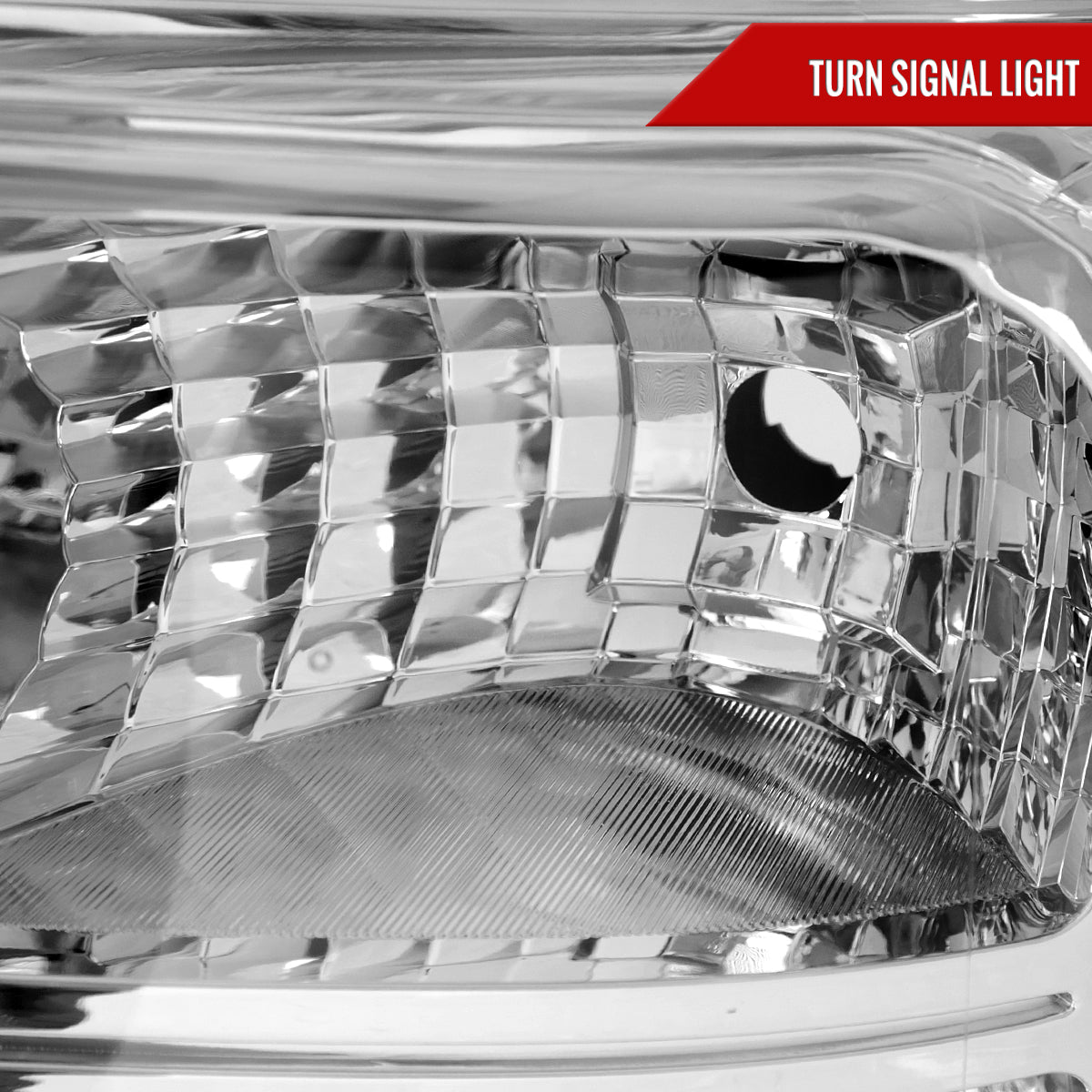 2011-2016 Ford F-250/F-350/F-450/F-550 Super Duty Factory Style Headlights w/ Amber Reflectors (Chrome Housing/Clear Lens)