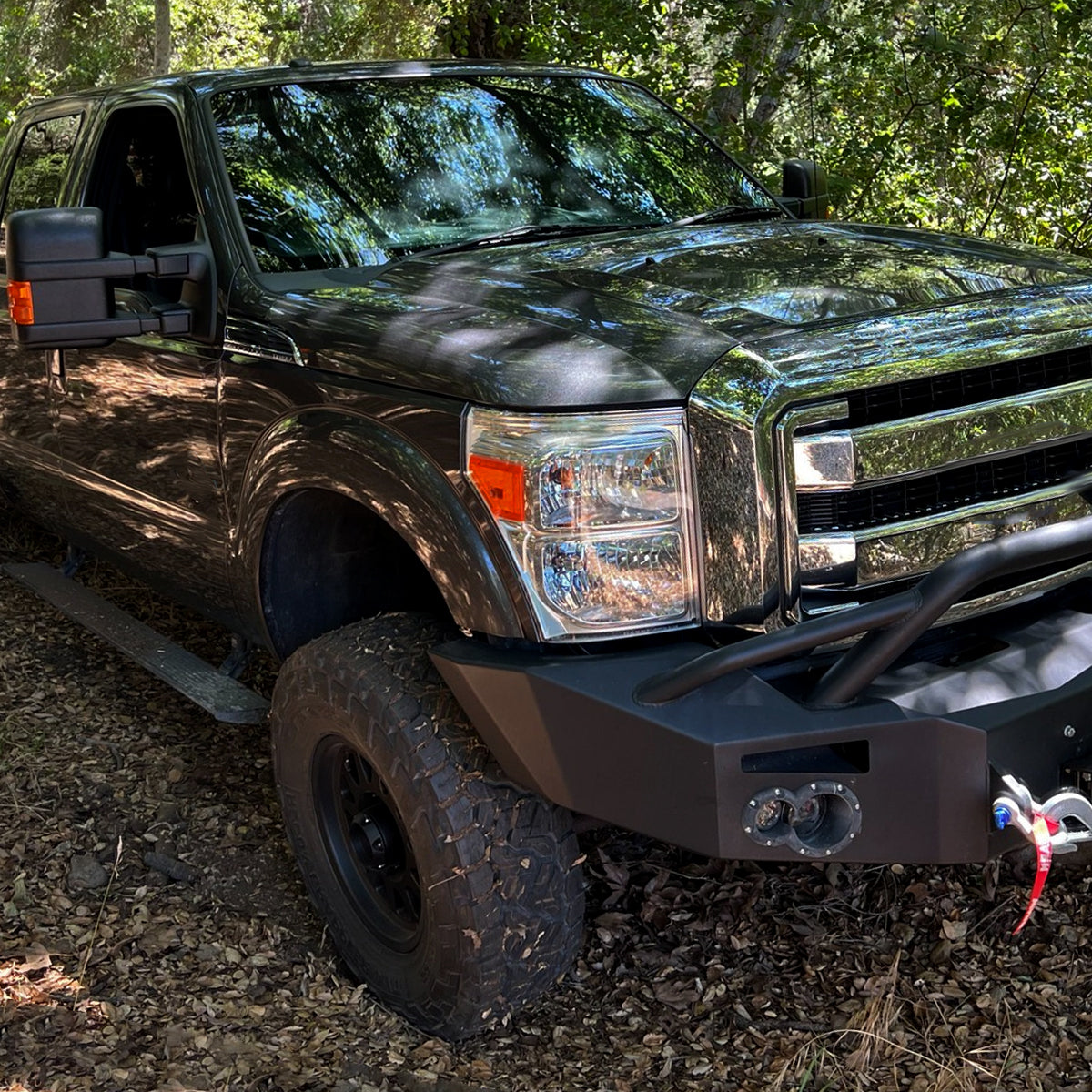2011-2016 Ford F-250/F-350/F-450/F-550 Super Duty Factory Style Headlights w/ Amber Reflectors (Chrome Housing/Clear Lens)