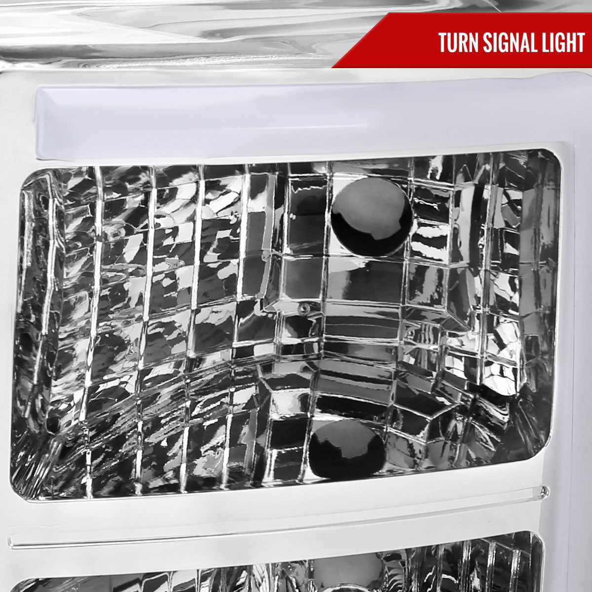 2011-2016 Ford F-250/F-350/F-450/F-550 Super Duty LED C-Bar Factory Style Headlights (Chrome Housing/Clear Lens)