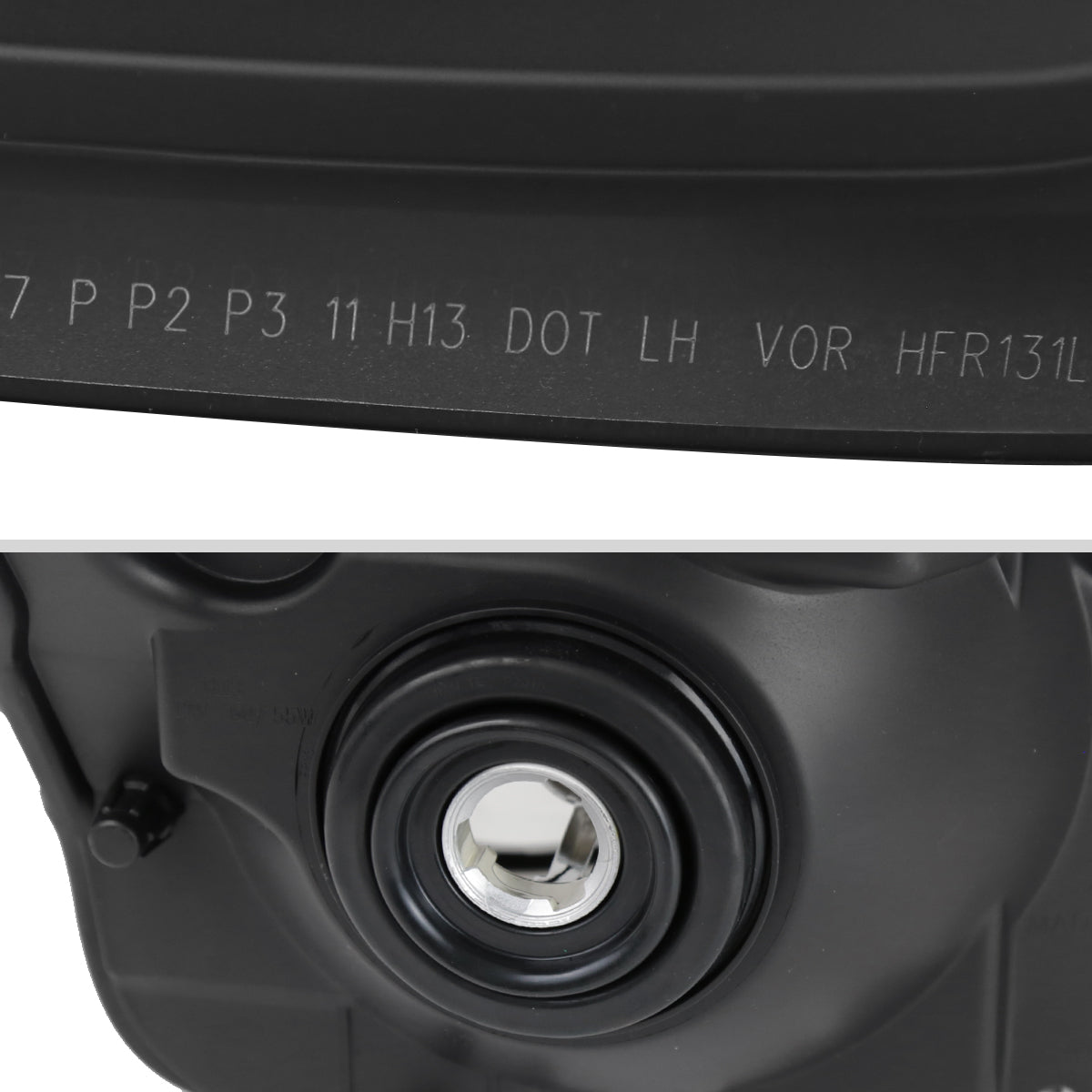 2011-2016 Ford F-250/F-350/F-450/F-550 Super Duty Factory Style Headlights w/ Amber Reflectors (Matte Black Housing/Clear Lens)