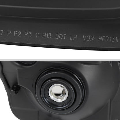 2011-2016 Ford F-250/F-350/F-450/F-550 Super Duty Factory Style Headlights w/ Amber Reflectors (Matte Black Housing/Clear Lens)