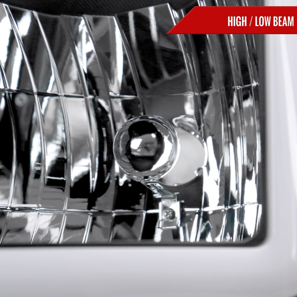 2011-2016 Ford F-250/F-350/F-450/F-550 Super Duty LED C-Bar Factory Style Headlights (Matte Black Housing/Clear Lens)
