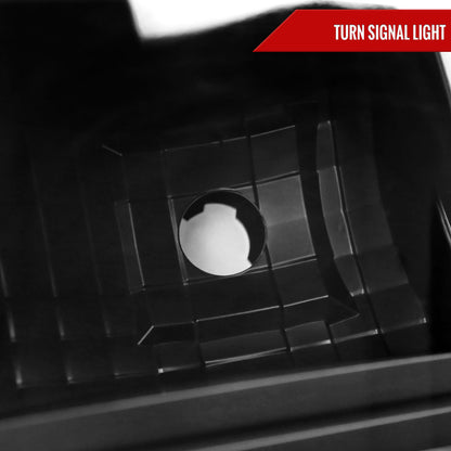 2011-2016 Ford F-250/F-350/F-450/F-550 Super Duty LED C-Bar Factory Style Headlights (Matte Black Housing/Clear Lens)