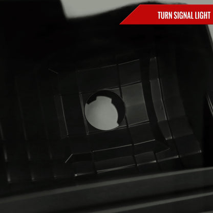 2011-2016 Ford F-250/F-350/F-450/F-550 Super Duty LED C-Bar Factory Style Headlights (Black Housing/Smoked Lens)