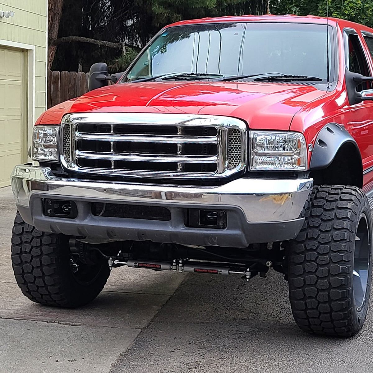 1999-2004 Ford Excursion/F-250/F-350/F-450/F-550 Crystal Headlights (Chrome Housing/Clear Lens)