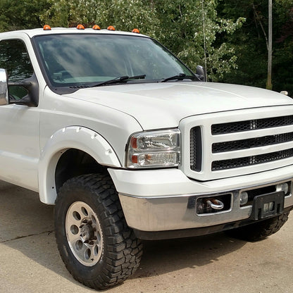 1999-2004 Ford Excursion/F-250/F-350/F-450/F-550 Crystal Headlights (Chrome Housing/Clear Lens)