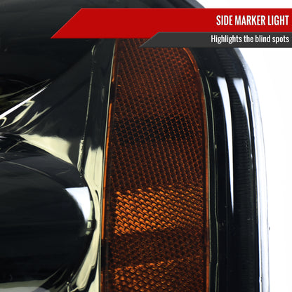 2001-2004 Nissan Frontier XE Factory Style Headlight (Chrome Housing/Smoked Lens)