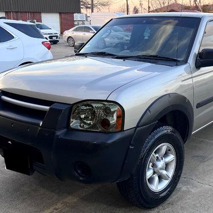 2001-2004 Nissan Frontier XE Factory Style Headlight (Chrome Housing/Smoked Lens)