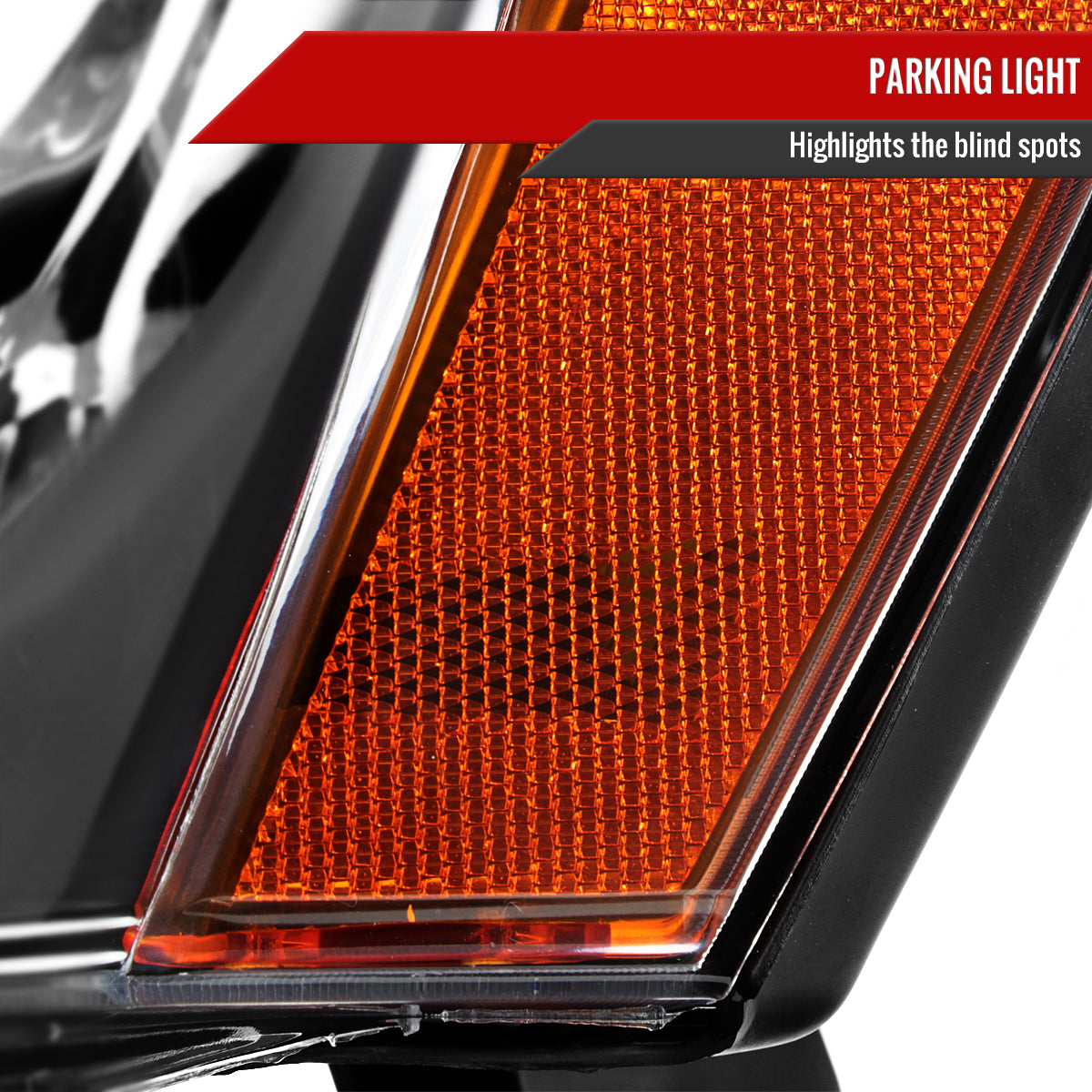 2005-2007 Jeep Grand Cherokee Factory Style Headlights (Matte Black Housing/Clear Lens)