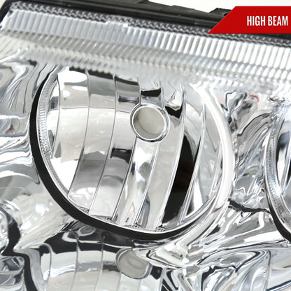 1999-2004 Jeep Grand Cherokee Factory Style Headlights (Chrome Housing/Clear Lens)