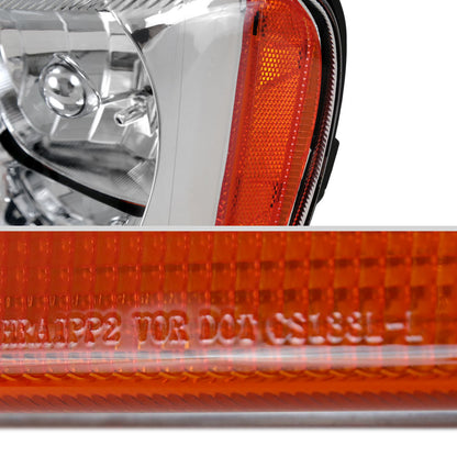 1999-2004 Jeep Grand Cherokee Factory Style Headlights (Chrome Housing/Clear Lens)