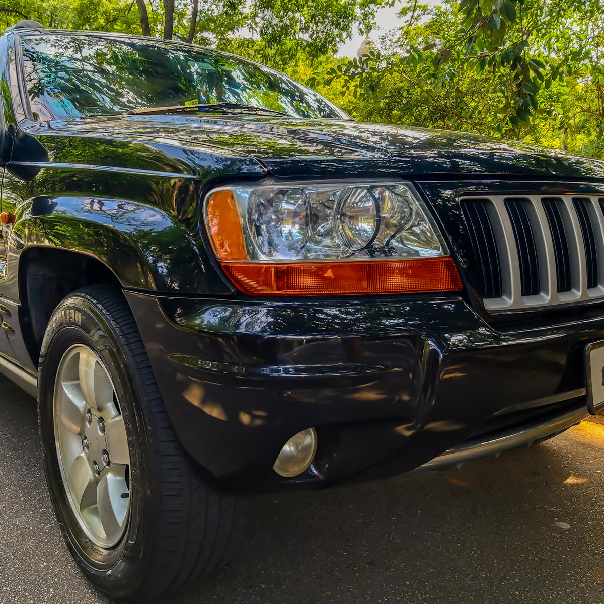 1999-2004 Jeep Grand Cherokee Factory Style Headlights (Chrome Housing/Clear Lens)
