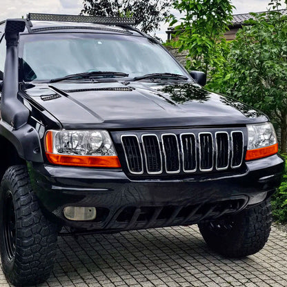 1999-2004 Jeep Grand Cherokee Factory Style Headlights (Chrome Housing/Clear Lens)