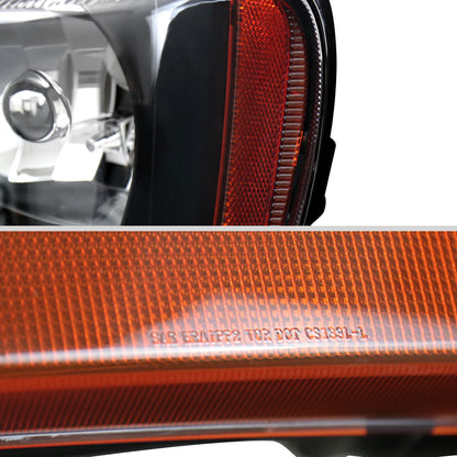 1999-2004 Jeep Grand Cherokee Factory Style Crystal Headlights (Matte Black Housing/Clear Lens)