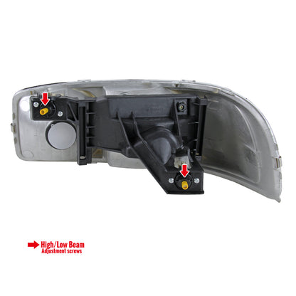 1999-2006 GMC Sierra/Yukon/Yukon XL Clear Lens Crystal Headlight w/ Amber Reflector - Passenger Side Only