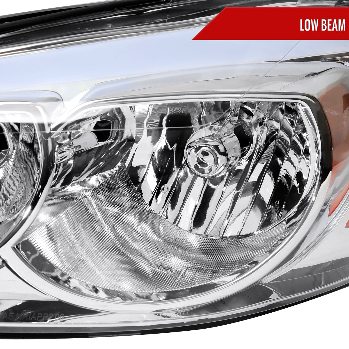 2006-2013 Chevrolet Impala/2006-2007 Monte Carlo/2014-2016 Impala Limited Factory Style Headlights w/ LED Strip (Chrome Housing/Clear Lens)