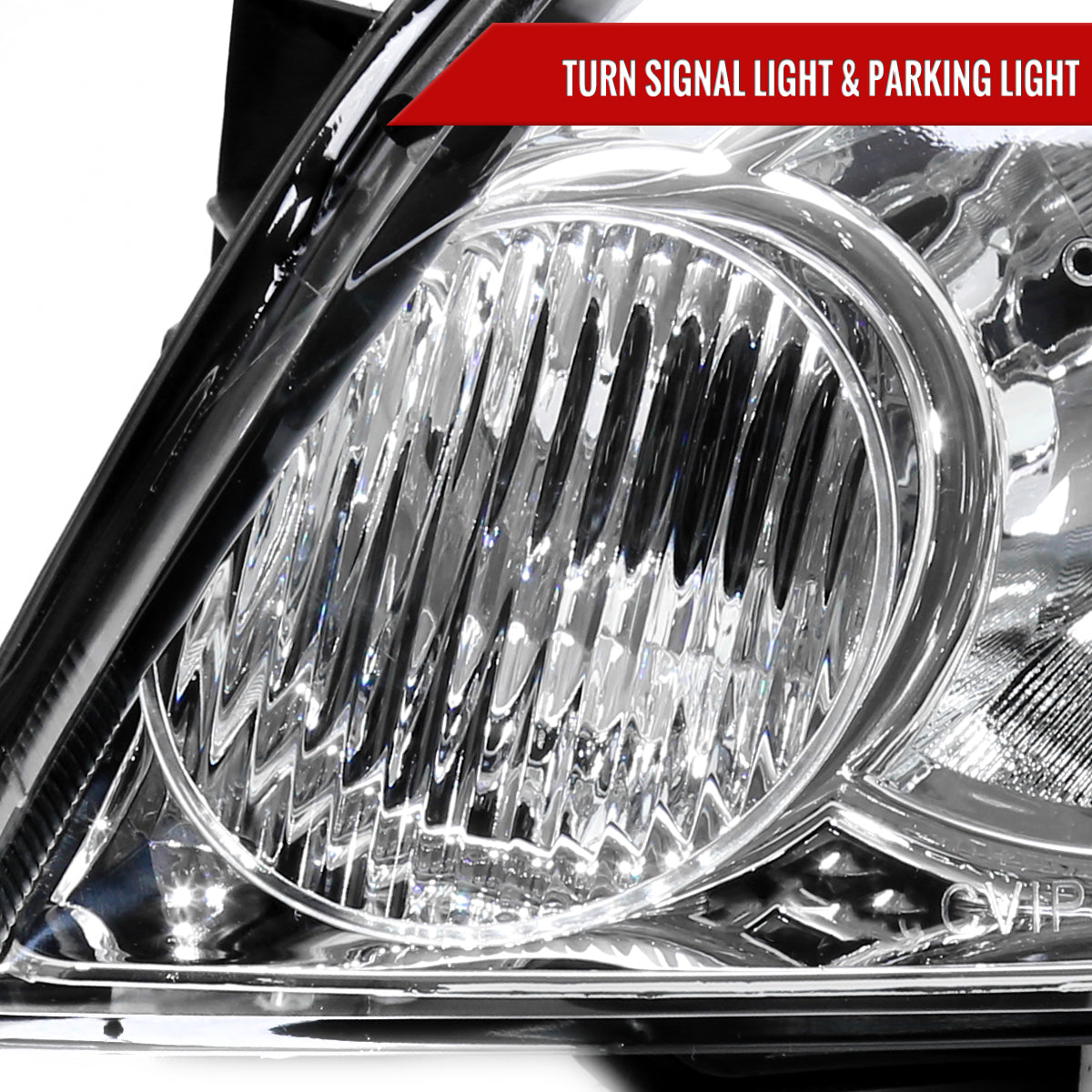 2006-2013 Chevrolet Impala/2006-2007 Monte Carlo/2014-2016 Impala Limited Factory Style Headlights w/ LED Strip (Chrome Housing/Clear Lens)
