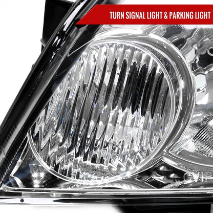2006-2013 Chevrolet Impala/2006-2007 Monte Carlo/2014-2016 Impala Limited Factory Style Headlights w/ LED Strip (Chrome Housing/Clear Lens)