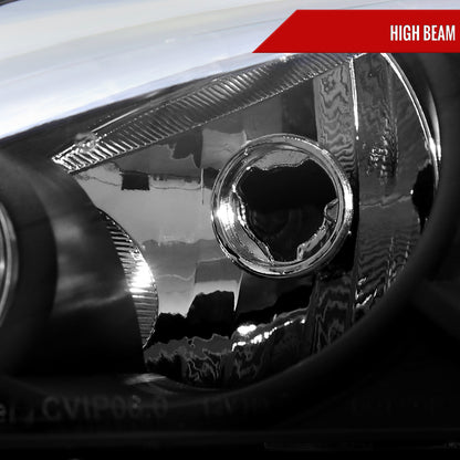 2006-2013 Chevrolet Impala/2006-2007 Monte Carlo/2014-2016 Impala Limited Factory Style Headlights w/ LED Strip (Matte Black Housing/Clear Lens)