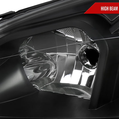 2006-2013 Chevrolet Impala/2014-2016 Impala Limited/2006-2007 Monte Carlo Switchback Sequential Signal LED Bar Factory Style Headlights (Matte Black Housing/Clear Lens)