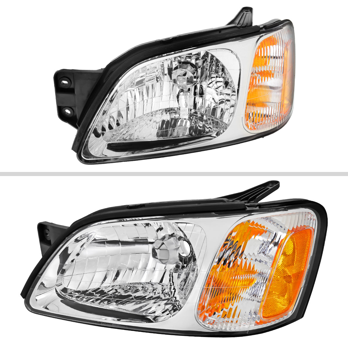 2000-2004 Subaru Legacy Brighton/2003-2006 Baja Sport Factory Style Headlights (Chrome Housing/Clear Lens)