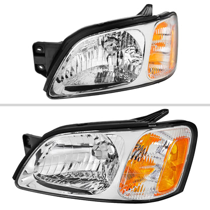 2000-2004 Subaru Legacy Brighton/2003-2006 Baja Sport Factory Style Headlights (Chrome Housing/Clear Lens)