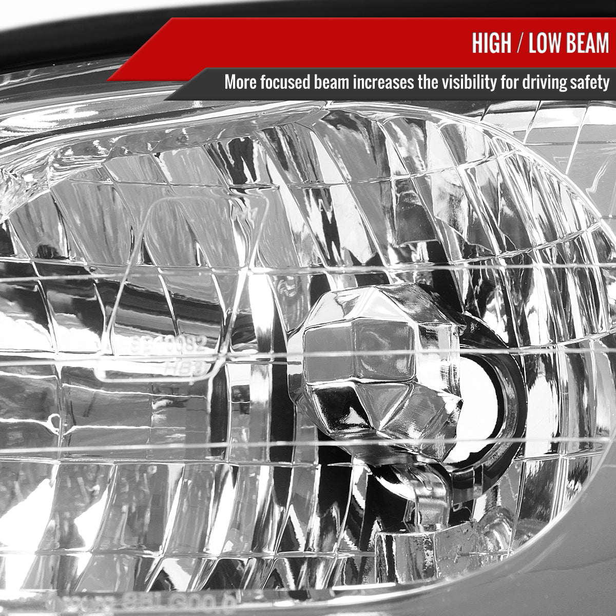 2000-2004 Subaru Legacy Brighton/2003-2006 Baja Sport Factory Style Headlights (Chrome Housing/Clear Lens)