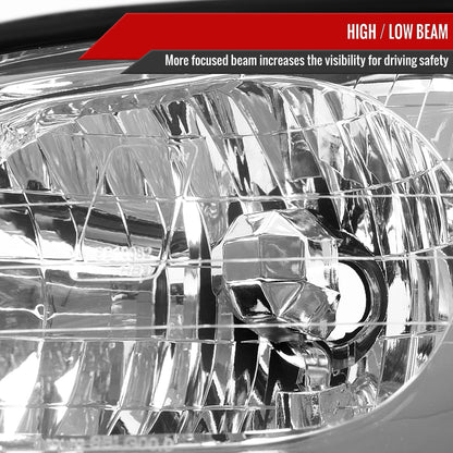 2000-2004 Subaru Legacy Brighton/2003-2006 Baja Sport Factory Style Headlights (Chrome Housing/Clear Lens)