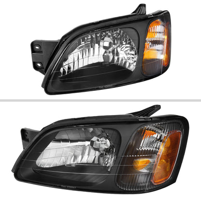 2000-2004 Subaru Legacy Brighton/2003-2006 Baja Sport Factory Style Headlights (Matte Black Housing/Clear Lens)