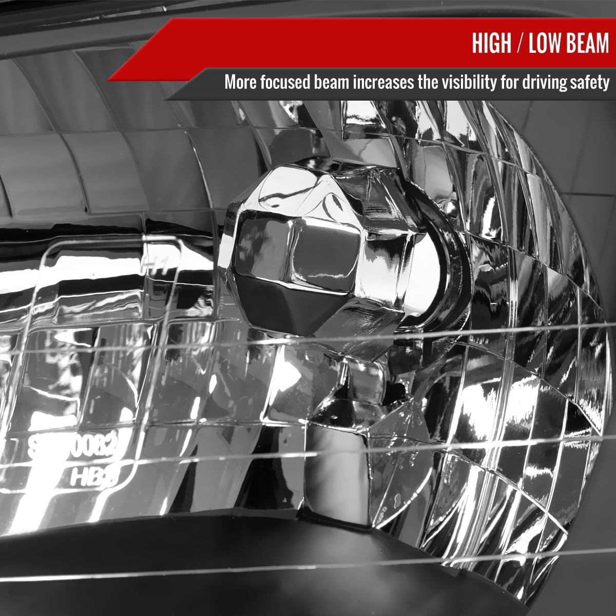 2000-2004 Subaru Legacy Brighton/2003-2006 Baja Sport Factory Style Headlights (Matte Black Housing/Clear Lens)