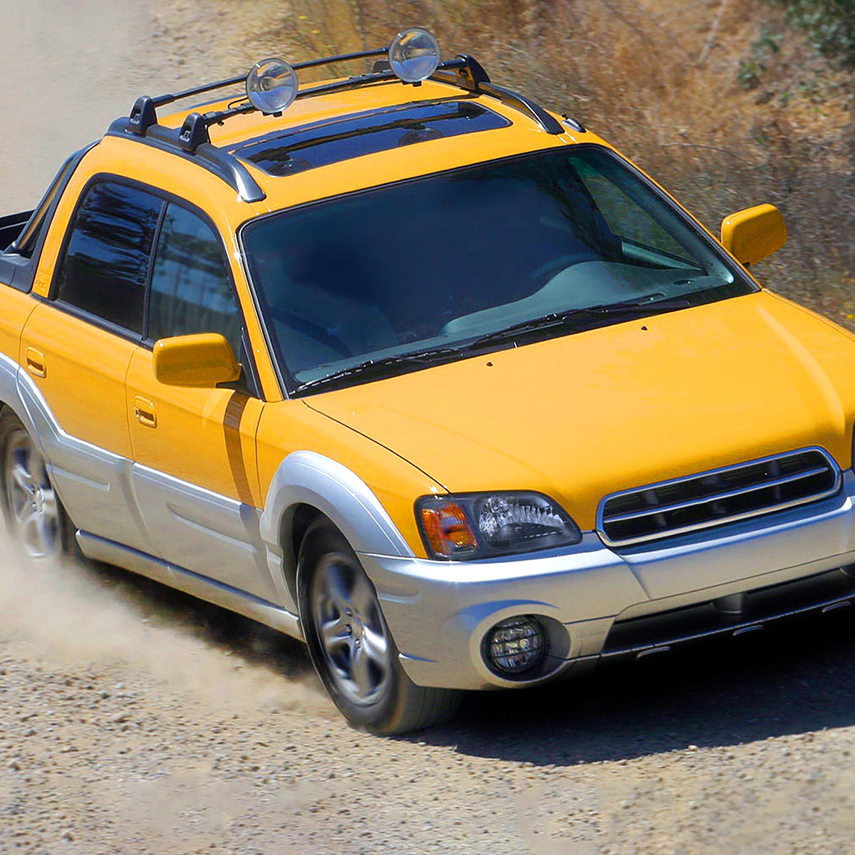 2000-2004 Subaru Legacy Brighton/2003-2006 Baja Sport Factory Style Headlights (Matte Black Housing/Clear Lens)