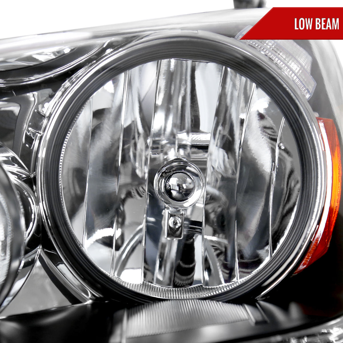 2005-2007 Honda Odyssey Factory Style Crystal Headlights w/ 9006 Bulbs (Chrome Housing/Clear Lens)