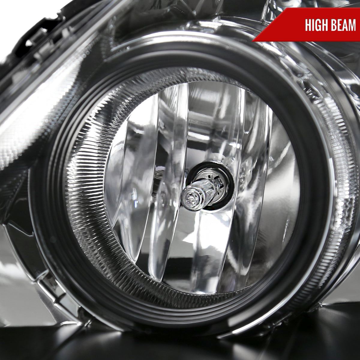 2005-2007 Honda Odyssey Factory Style Crystal Headlights w/ 9006 Bulbs (Chrome Housing/Clear Lens)