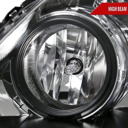2005-2007 Honda Odyssey Factory Style Crystal Headlights w/ 9006 Bulbs (Chrome Housing/Clear Lens)