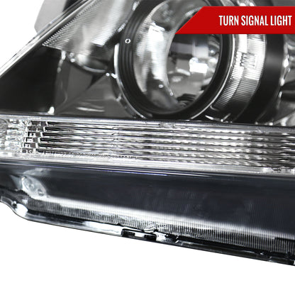 2005-2007 Honda Odyssey Factory Style Crystal Headlights w/ 9006 Bulbs (Chrome Housing/Clear Lens)