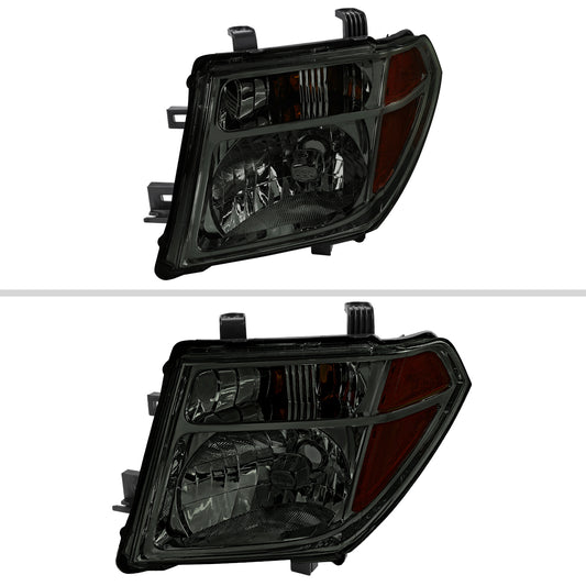 2005-2008 Nissan Frontier/2005-2006 Pathfinder Factory Style Headlights (Chrome Housing/Smoked Lens)
