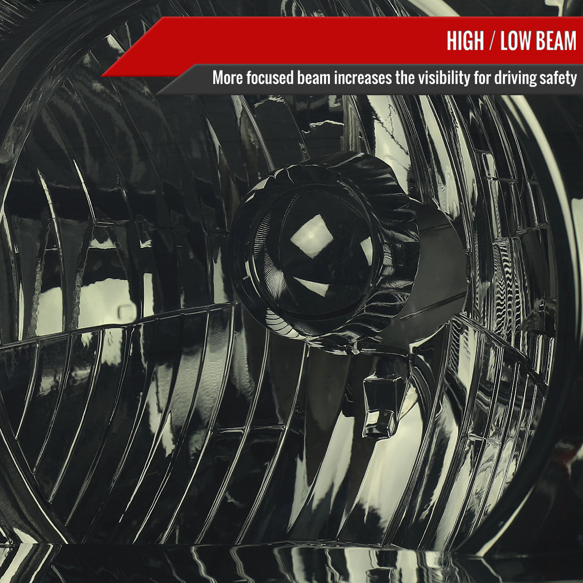 2003-2005 Honda Pilot Factory Style Headlight (Chrome Housing/Smoked Lens)