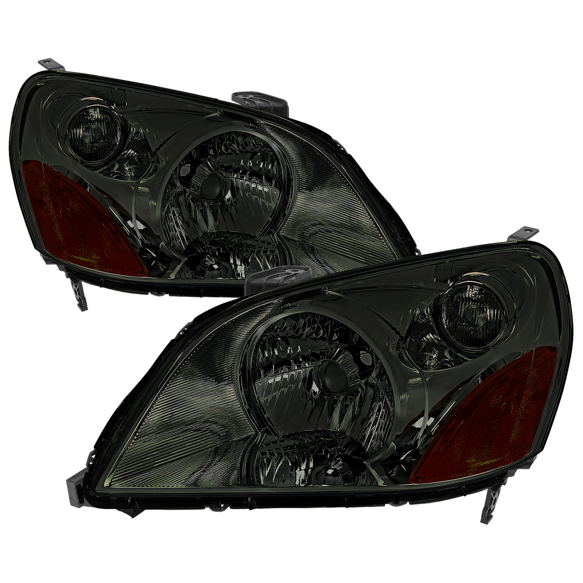 2003-2005 Honda Pilot Factory Style Headlight (Chrome Housing/Smoked Lens)