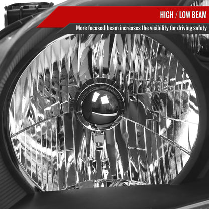 2003-2005 Honda Pilot Factory Style Headlight (Matte Black Housing/Clear Lens)