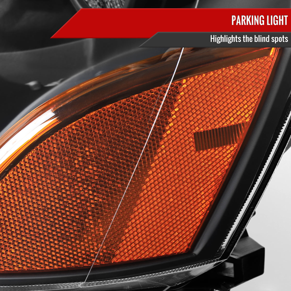 2003-2005 Honda Pilot Factory Style Headlight (Matte Black Housing/Clear Lens)