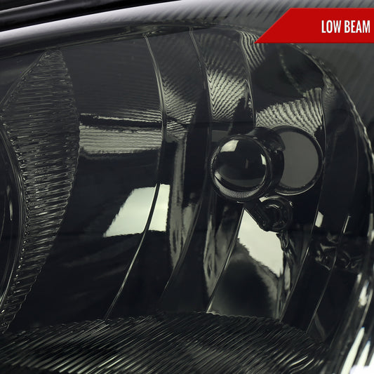 2001-2005 Chrysler PT Cruiser Factory Style Headlights (Chrome Housing / Smoked Lens)