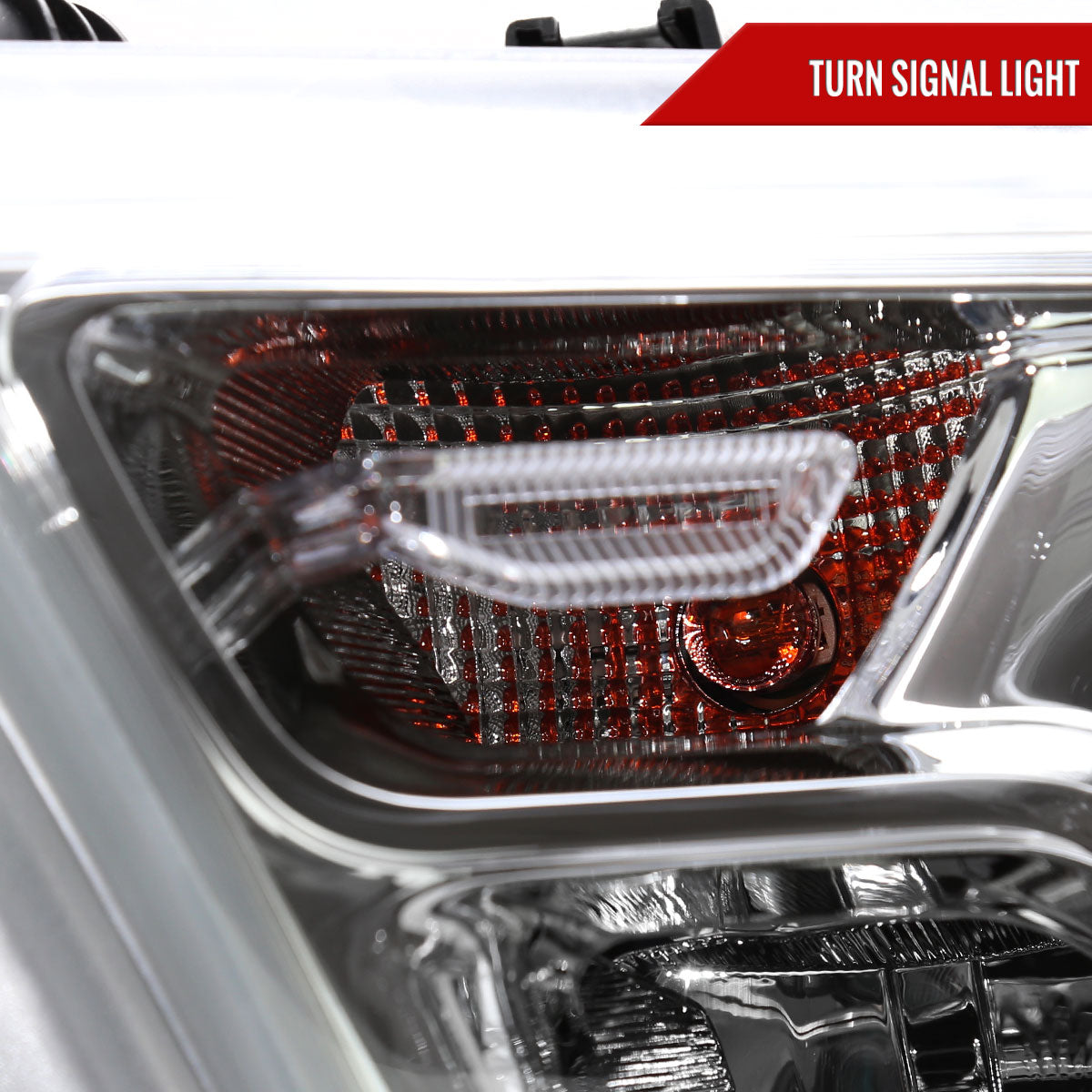 2019-2024 Dodge RAM 1500 Factory Style Headlights with Amber Reflectors (Chrome Housing/Clear Lens)