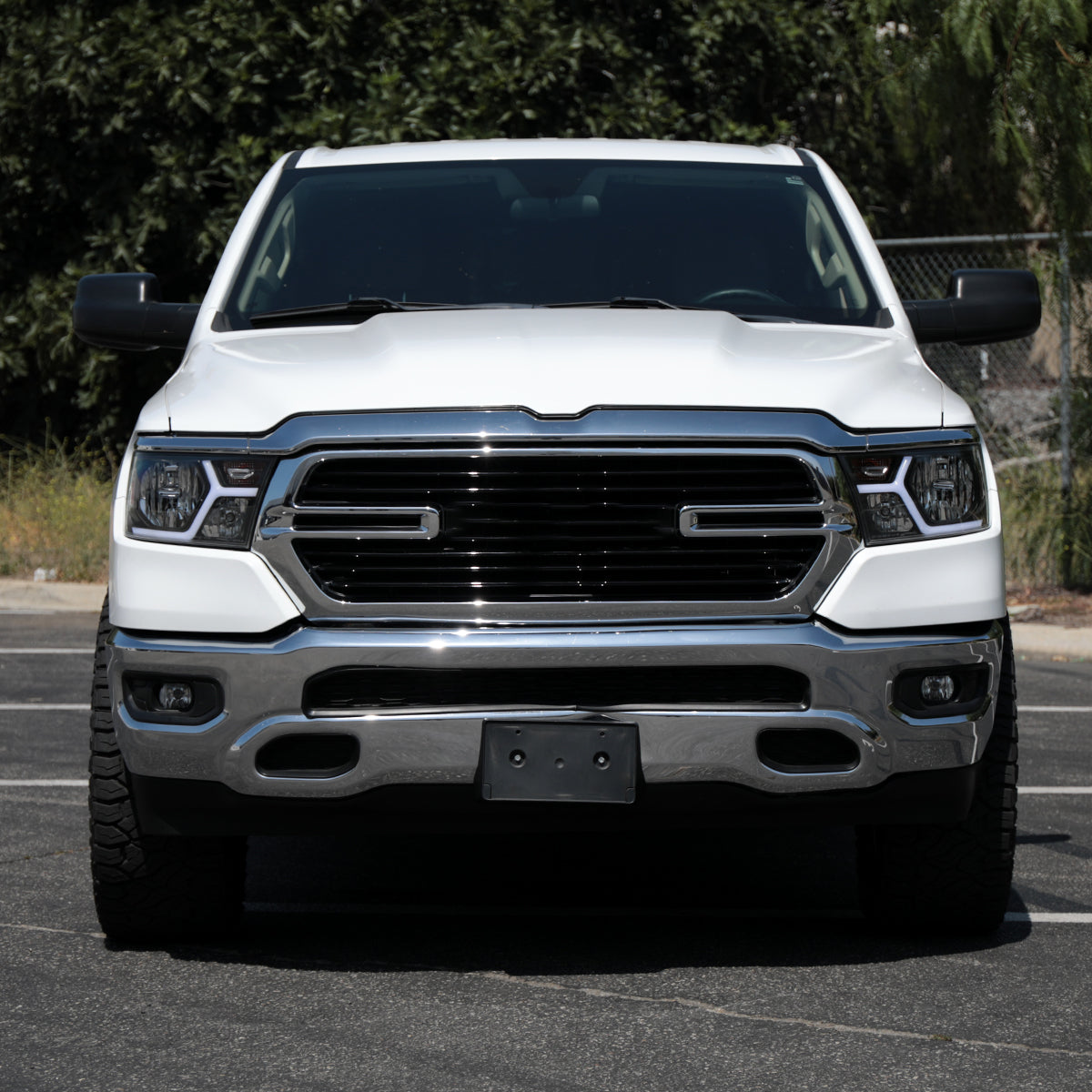 2019-2024 Dodge RAM 1500 Animated LED Bar Factory Style Headlights (Matte Black Housing/Clear Lens)